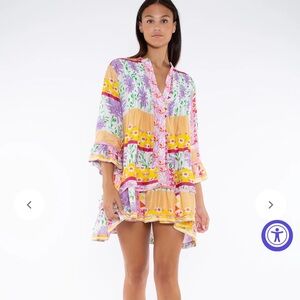 TAJ by Sabrina Crippa Ari Dress Capri Flowers